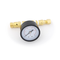 Overtrykksventil med 1/4" FFL kobl. spunding valve, manometer opp til 15 psi