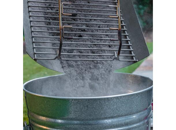Portable Charcoal Grill & Side Fire Box