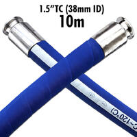 1,5" TC FlexiRoyal EPDM Brewery Hose 10 meter kraftig slange med Tri-Clamp