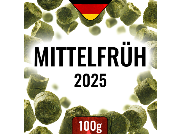 Hallertau Mittelfrüh 2025 100g 4,2% alfasyre