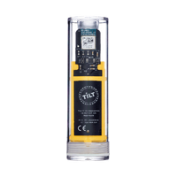 Tilt Hydrometer og termometer, gul Singel-cap versjon
