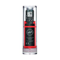 Tilt Hydrometer og termometer, rød Singel-cap versjon