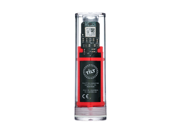 Tilt hydrometer og termometer, rød